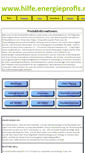 Mobile Screenshot of hilfe.energieprofis.net